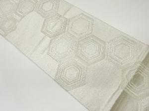 亀甲模様織出し袋帯